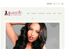 Tablet Screenshot of majesticallvirginhair.com